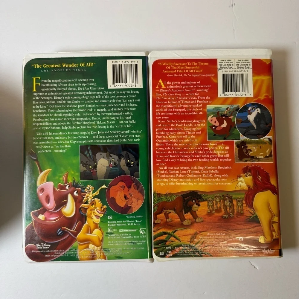 Walt Disney Masterpiece The Lion King 1 & The Lion King II Simba’s Pride